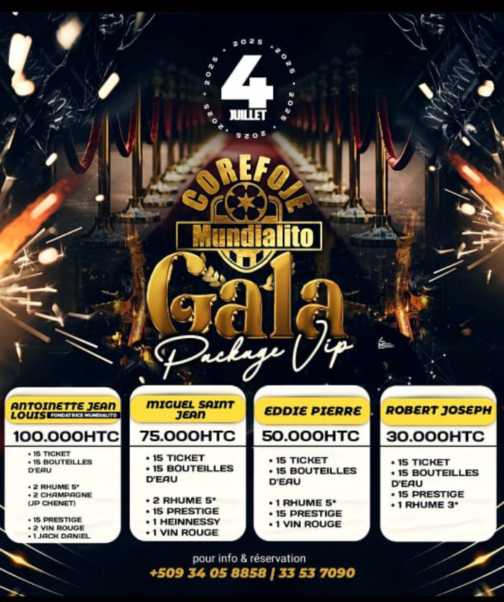 Soirée de Gala/Retrouvailles pour lancer la 47eme édition du Mundialito
